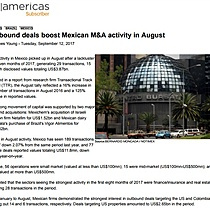 OutbounddealsboostMexicanM&AactivityinAugust